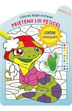 Colorez dupa numere! Prietenii lui Peticel. Nivelul 4