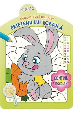 Colorez dupa numere! Prietenii lui Topaila. Nivelul 2