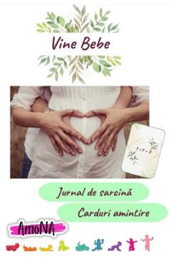 Vine bebe: Jurnal de sarcina. 20 carduri amintire. Green Leaves
