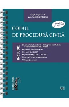 Codul de procedura civila Act.1 iunie 2024 Ed. Spiralata - Vasile Bozesan