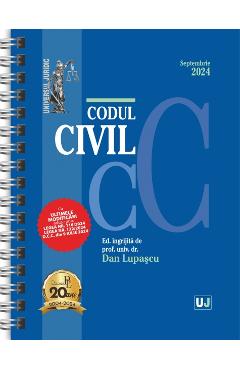 Codul civil Septembrie 2024 Ed. Spiralata - Dan Lupascu