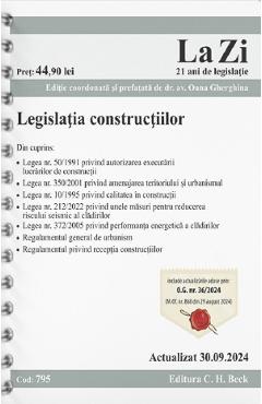 Legislatia constructiilor Act.30 Septembrie 2024 - Oana Gherghina