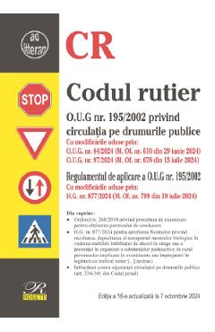 Codul rutier Ed.16 Act. 7 octombrie 2024