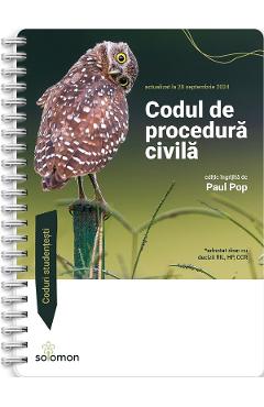 Codul de procedura civila Act. 20 septembrie 2024 Ed. Spiralata