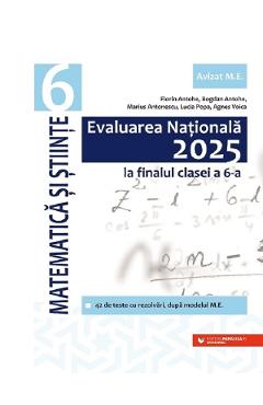 Evaluarea Nationala 2025. Matematica si stiinte - Clasa 6 - Florin Antohe, Bogdan Antohe, Marius Antonescu, Lucia Popa, Agnes Voica