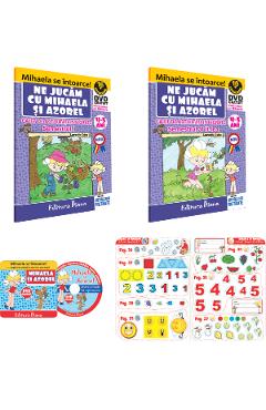 Set activitati integrate Mihaela si Azorel Sem.1 + Sem.2 + DVD, 4-5 ani