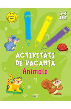 Activitati de vacanta. Animale 3-4 ani