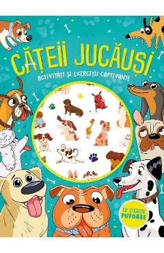 Cateii jucausi. Cu stickere pufoase