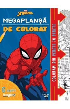 Megaplansa de colorat. 6 metri. Disney Marvel. Spider-man