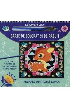Carte de colorat si de razuit. Animale din toata lumea