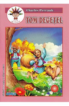 Tom Degetel. Carte de colorat - Charles Perrault