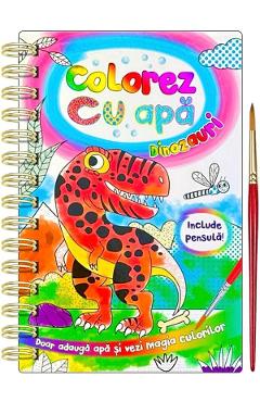 Colorez cu apa: Dinozauri + Pensula