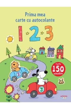 Prima mea carte cu autocolante. 1 2 3