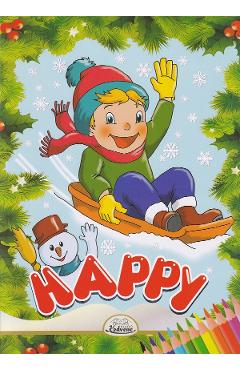 Happy. Carte de colorat