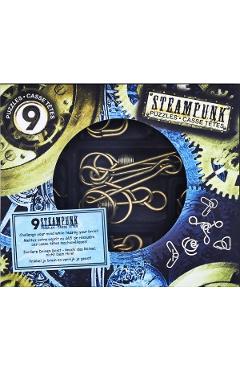Set 9 puzzle-uri metalice: Steampunk Blue