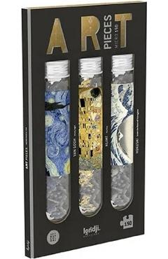 Set 3 micro puzzle-uri de arta