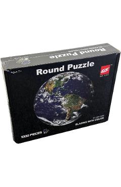 Puzzle rotund 1000 piese. Pamantul
