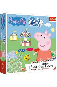 Joc 2 in 1: Peppa Pig. Ludo si Serpisori scari