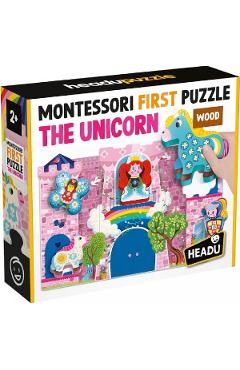 Primul meu puzzle Montessori cu unicorni