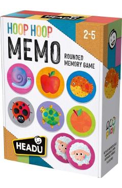 Joc de memorie cu cartonase rotunde: Hoop Hoop Memo
