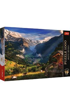 Puzzle 1000: Photo Odyssey: Valea Lauterbrunnen, Elvetia