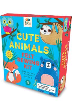 Joc creativ: Set de cusut. Cute animals