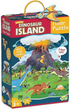 Puzzle de podea: Dinosaur island