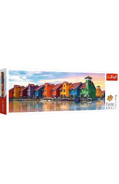 Puzzle 1000 Panorama. Groningen, Olanda
