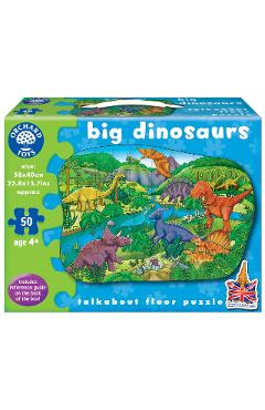 Big Dinosaurs. Puzzle de podea, Dinozauri