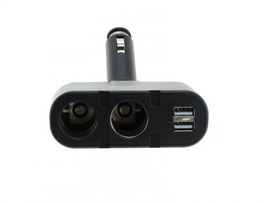Adaptor priza auto 2 porturi cu USB 100W