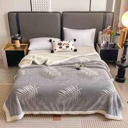 Patura Cocolino pufoasa 200*230cm, model Forest Gri