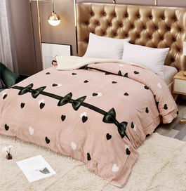 Patura Cocolino pufoasa 200*230cm, model roz cu fundite