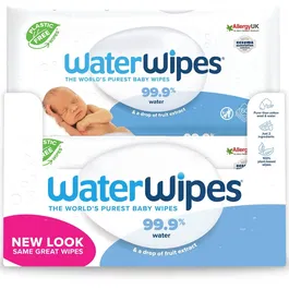 Pachet Servetele umede Water Wipes, 12 pachete x 60, 720 buc