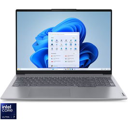 Laptop Lenovo ThinkBook 16 G7 IML cu procesor Intel® Core™ Ultra 7 155H pana la 4.8GHz, 16 WUXGA, IPS, 16GB RAM DDR5, 512GB SSD, Intel® Arc™ Graphics, Windows® 11 Pro, Arctic Grey, 3y on-site Premium Care
