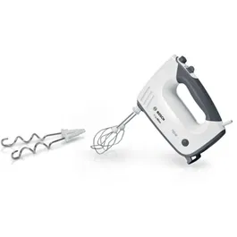 Mixer de mana MFQ37400, 5 viteze, 750 W, Gri/Alb