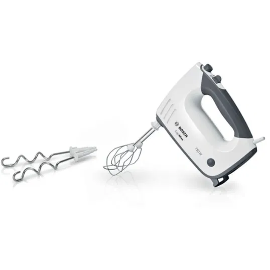 Mixer de mana MFQ37400, 5 viteze, 750 W, Gri/Alb