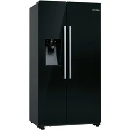 Side by side Bosch KAD93ABEP,562 l, Clasa E, NoFrost, FreshSafe, Iluminare LED, VarioZone, H 179 cm, Negru