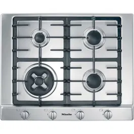 Plita incorporabila pe gaz Miele KM 2014 G, 60 cm, wok, GasStop, Inox