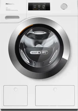 Masina de spalat rufe cu uscator Miele WTR 870 WPM EU1 LW, 8 + 5 kg, 1600 rpm, TwinDos®, Miele@home, M Touch, QuickPower, Clasa A