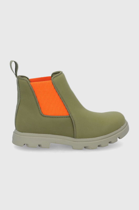 Native Botine Copii Culoarea Bej Verde