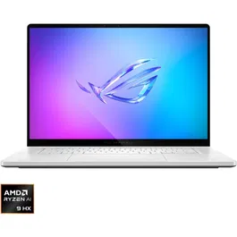 Laptop Gaming ASUS ROG Zephyrus G16 GA605WI cu procesor AMD Ryzen™ AI 9 HX 370 pana la 5.1GHz, 16, WQXGA, OLED, 240Hz, 32GB LPDDR5x, 2TB SSD, NVIDIA® GeForce RTX™ 4070 8GB GDDR6, Windows 11 Home, Platinum White