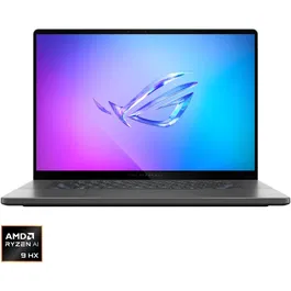 Laptop Gaming ASUS ROG Zephyrus G16 GA605WI cu procesor AMD Ryzen™ AI 9 HX 370 pana la 5.1GHz, 16, WQXGA, OLED, 240Hz, 32GB LPDDR5x, 2TB SSD, NVIDIA® GeForce RTX™ 4070 8GB GDDR6, Windows 11 Home, Eclipse Gray