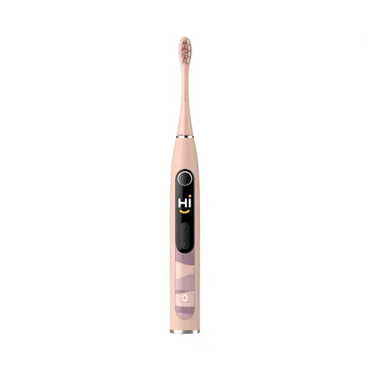 Periuta de dinti electrica Oclean X10 Smart Sonic C01000334, 80.000 vibratii/minut, 5 programe, smart display, roz