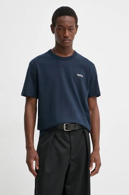 Shirt Boxy Petit Vpc Barbati, Culoarea Albastru Marin, Melanj, COHBQ.H26391 A.P.C. Bleumarin