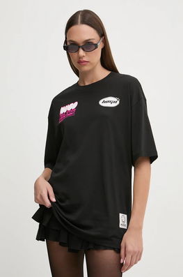 Hugo Blue Tricou Din Bumbac Femei, Culoarea Negru, 50524808