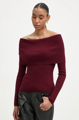 A.L.C. Pulover De Lana Evelyn Femei, Culoarea Bordo, 7SWTP00623 Burgundia