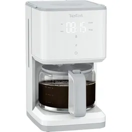 Cafetiera Tefal Sense CM693110, 1000 W, 1.25L, capacitate 15 cesti, functie de pastrare la cald, sistem antipicurare, timer, Alb