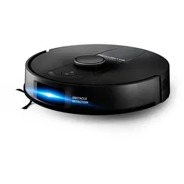 Robot de aspirare Rowenta X-Plorer Serie S135 RR91C5WH, aspirator si mop, 5000 Pa, 120 min, 2 senzori, scanare 360°, detectare obstacole, harta permanenta, recipient praf 350ml, recipient apa 320ml, statie incarcare, mop Smart Aqua Power, negru