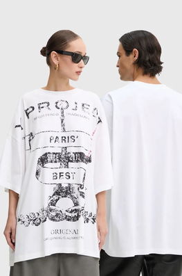 SHIRT Culoarea Alb, Cu Imprimeu, 204TS002 Y/Project
