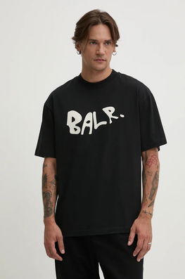 BALR. Tricou Din Bumbac Game Of The Gods Barbati, Culoarea Negru, Cu Imprimeu, B1112 1269